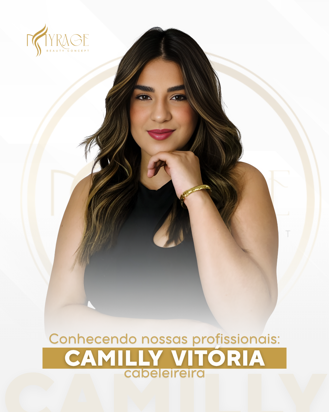 Camilly Vitoria – Especialista em Loiros e Mechas no salão Myrage Beauty Concept em São Paulo